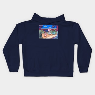 Mu at the Park Kids Hoodie